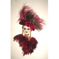 Unique Creations Limited Edition Lady Doll Bust Face Mask Wall Hanging Decor   401579472382